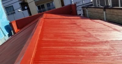 横浜市　N様　店舗　トタン屋根塗装 | 屋根塗装